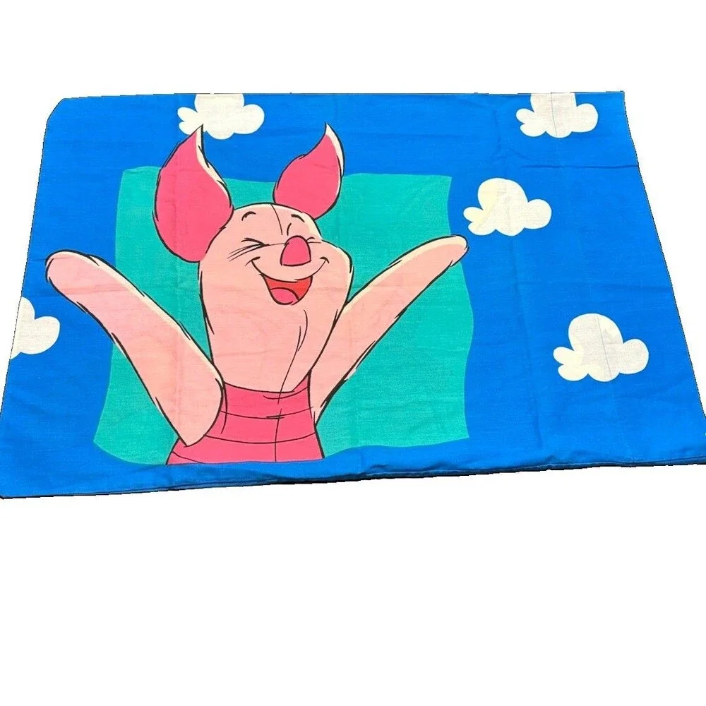 Disney Winnie The Pooh and Piglet Vintage 90’s Standard Pillowcase USA Made